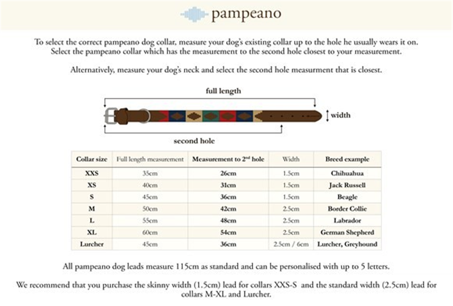 Pampeano Pampa Collar - Sereno S-45cm 2